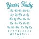 Yours Truly Alphabet Embroidery Font | Machine Embroidery Designs by JuJu