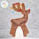Reindeer Side Seam Cutaway Applique Embroidery Design | Machine Embroidery Designs by JuJu