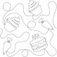 Cake Party End-to-End Quilting | Machine Embroidery Designs by JuJu