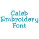 Caleb Embroidery Font | Machine Embroidery Designs by JuJu