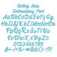 Calling Aces Embroidery Font | Machine Embroidery Designs by JuJu