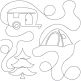 Camping End-to-End Quilting | Machine Embroidery Designs by JuJu
