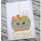 Candy Apple Glasses Girl Applique | Machine Embroidery Designs by JuJu