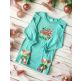                                 
                            Candy Canes Holly Side Seam Cutaway Applique Embroidery Design | Machine Embroidery Designs by JuJu