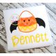 Candy Corn Bat Applique | Machine Embroidery Designs by JuJu