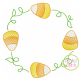 Candy Corn Frame Sketch Embroidery | Machine Embroidery Designs by JuJu