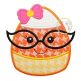 Candy Corn Glasses Girl | Machine Embroidery Designs by JuJu