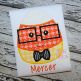 Candy Corn Glasses Boy | Machine Embroidery Designs by JuJu
