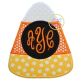 Candy Corn Monogram Applique | Machine Embroidery Designs by JuJu
