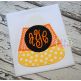 Candy Corn Monogram Applique | Machine Embroidery Designs by JuJu