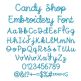 Candy Shop Embroidery Font | Machine Embroidery Designs by JuJu