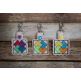 ITH Snap Tab Key Fob Card Trick Quilt Block | Machine Embroidery Designs by JuJu