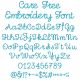 Care Free Embroidery Font | Machine Embroidery Designs by JuJu