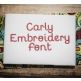 Carly Embroidery Font Machine Embroidery Designs by JuJu