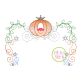 Carriage Princess Frame Embroidery | Machine Embroidery Designs by JuJu
