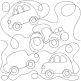 Cars Vroom End-to-End Quilting | Machine Embroidery Designs by JuJu