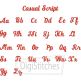 Casual Script Embroidery Font | Machine Embroidery Designs by JuJu