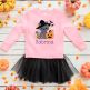 Happy Halloween Zig Zag Applique | Machine Embroidery Designs by JuJu
