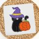 Halloween Friends Bean Stitch Applique | Machine Embroidery Designs by JuJu