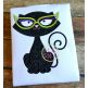 Cat Glasses Applique | Machine Embroidery Designs by JuJu