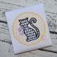 Cat in Moon Motif Embroidery | Machine Embroidery Designs by JuJu