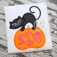 Cat Pumpkin Applique | Machine Embroidery Designs by JuJu