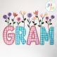 Gram Heirloom Garden Applique Embroidery Design | Machine Embroidery Designs by JuJu