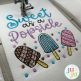 Popsicles Embroidery Design | Machine Embroidery Designs by JuJu