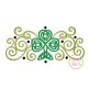 Celtic Shamrock Curls Embroidery | Machine Embroidery Designs by JuJu