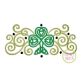 Celtic Shamrock Curls Embroidery | Machine Embroidery Designs by JuJu