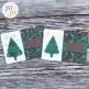 Pine Tree Mug Rug Peace by Oma's Place