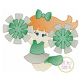 Cheerleader Jumping Sketch Embroidery | Machine Embroidery Designs by JuJu