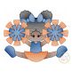 Cheerleader Splits 2 Sketch | Machine Embroidery Designs by JuJu