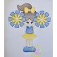Cheerleader Standing Sketch Embroidery | Machine Embroidery Designs by JuJu