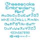 Cheesecake Embroidery Font | Machine Embroidery Designs by JuJu