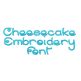 Cheesecake Embroidery Font | Machine Embroidery Designs by JuJu