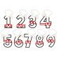 Chef Hat Numbers Set Applique