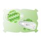 Chevron Shamrock Felt Snap Clip Mini