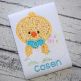 Chick Boy In Egg Applique | Machine Embroidery Designs by JuJu