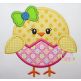 Chick Egg Girl Applique | Machine Embroidery Designs by JuJu