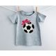 Soccer Ball Bow Applique | Machine Embroidery Designs by JuJu