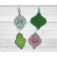 ITH Christmas Ornaments Words 2 | Machine Embroidery Designs by JuJu