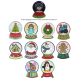Snowglobes Christmas Applique Machine Embroidery Designs by JuJu 