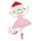 Christmas Ballerina Applique | Machine Embroidery Designs by JuJu