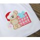 Christmas Bear Present Applique | Machine Embroidery Designs by JuJu