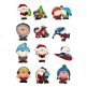 Christmas Cuties Kids Applique Machine Embroidery Designs by JuJu
