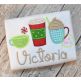 Christmas Drinks Trio Applique | Machine Embroidery Designs by JuJu