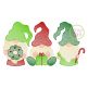 Christmas Gnome Trio Sketch Embroidery | Machine Embroidery Designs by JuJu
