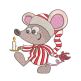 Christmas Mice Filled Stitch Machine Embroidery Designs By JuJu