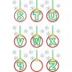 Christmas Ornament Applique Alphabet